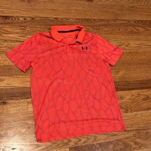 Boys Under Armour bright golf shirt - Size M